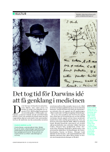 Det tog tid för Darwins idé att få genklang i medicinen