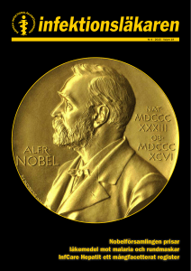 Nobelförsamlingen prisar läkemedel mot malaria och