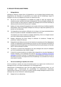 iii. regler för bolagsstyrning - Kollegiet för svensk bolagsstyrning