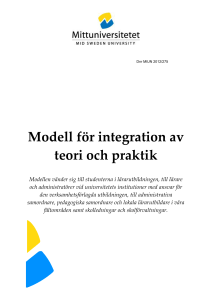 T2 Modell för integration av teori och praktik