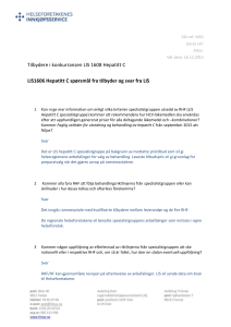 LIS1606 Hepatitt C spørsmål fra tilbyder og svar fra LIS