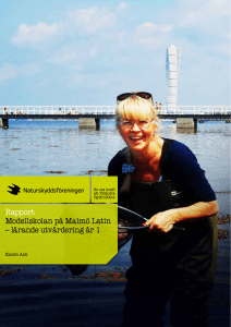Rapport Modellskolan på Malmö Latin