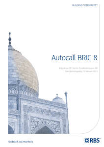 Autocall BRIC 8