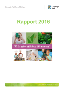 Rapport 2016 - Göteborgs Stad