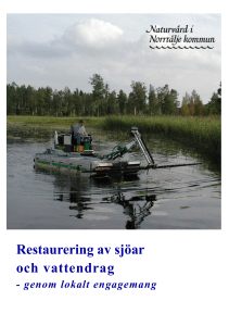 Restaurering av sjöar och vattendrag
