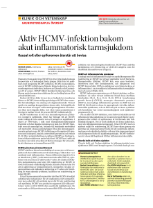 Aktiv HCMV-infektion bakom akut inflammatorisk