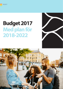 Med plan för 2018-2022 Budget 2017