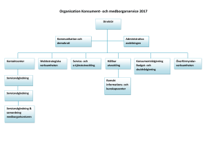 Organisation Konsument- och medborgarservice 2017