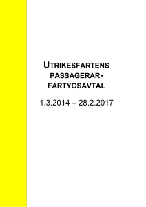 Passagerarfartygsavtal 2014-2017