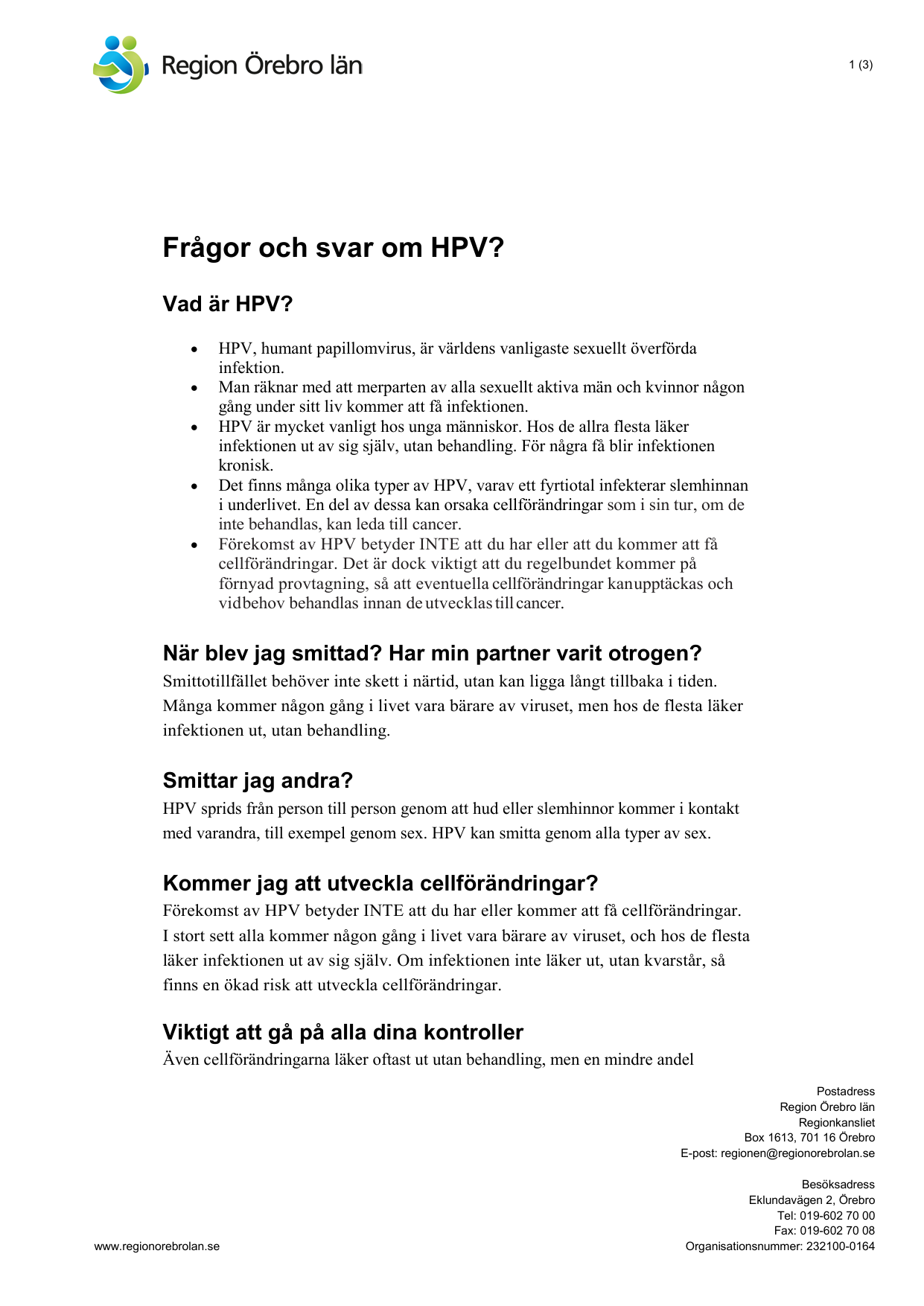 hpv virus smittar)