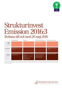 Strukturinvest Emission 2016:3