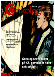 New Title - Onkologi i Sverige