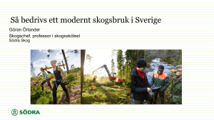 Så bedrivs ett modernt skogsbruk i Sverige