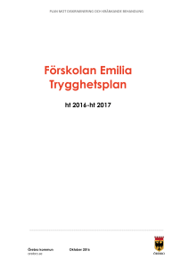 Förskolan Emilia Trygghetsplan