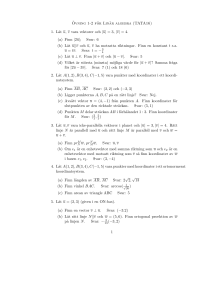 Ovning 1-2 för Linär algebra (TATA16)