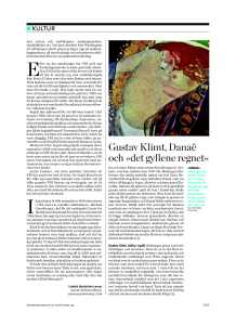 Gustav Klimt, Danaë och »det gyllene regnet