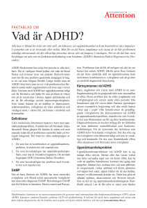 Vad är ADHD? - Psykiatripartners