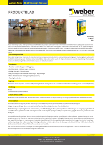 Produktdatablad pdf weber.floor 4650 Design Colour