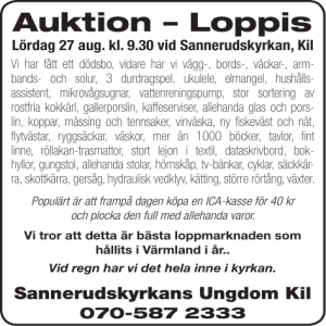 Auktion – Loppis
