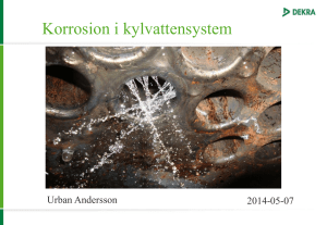 Korrosion I Kylvattensystem Urban Andersson Dekra
