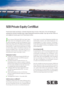 SEB Private Equity Certifikat