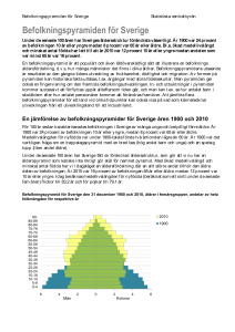 Befolkningspyramiden för Sverige