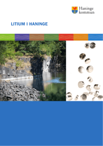litium i haninge - Svenska Kemisamfundet