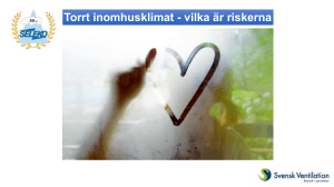 Luftfuktighet - Svensk Ventilation