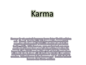Karma - attlevaivarlden
