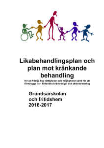 161129_Särskolans likabehandlingsplan 2016