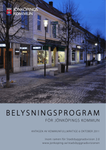 BELYSNINGSPROGRAM - Jönköpings kommun