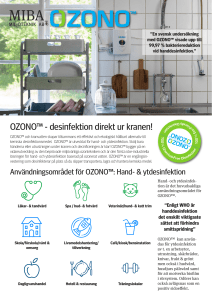 OZONO™ - desinfektion direkt ur kranen!