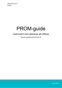 PROM-guide planerade instrument