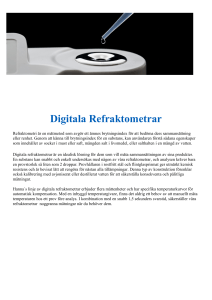 Digitala Refraktometrar