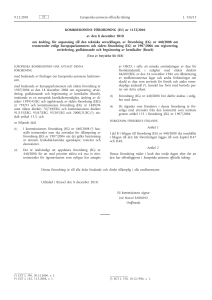 Kommissionens förordning (EU) nr 1152/2010 av den 8