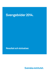 Sverıgebılder 2014. - Svenska institutet