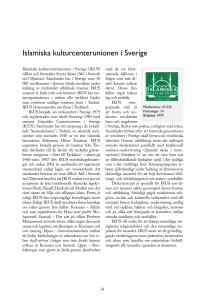 Islamiska kulturcenterunionen i Sverige