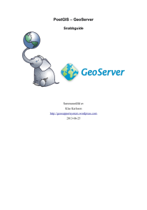 PostGIS – GeoServer