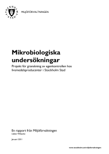 Mikrobiologiska undersökningar