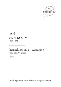 Introduction et Variations sur un Thème original
