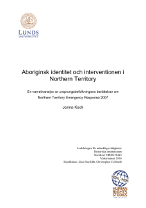 Aboriginsk identitet och interventionen i Northern Territory