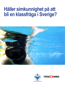 Håller simkunnighet på att bli en klassfråga i Sverige? - Trygg