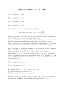 Matematikuppgifter del II, FYTA11