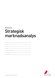Strategisk marknadsanalys
