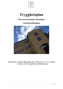 Trygghetsplan - IES Örebro - Internationella Engelska Skolan