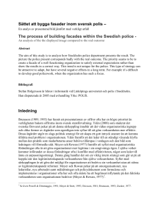 Nordisk kriminalvetenskap, artikel (ej ännu publicerad)