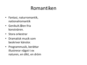 Romantiken - vikingaskolanmusik