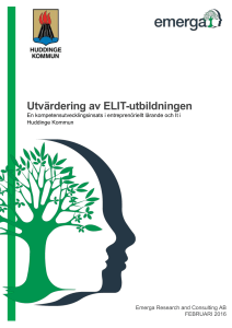 Utvärdering av ELIT-programmet