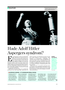 Hade Adolf Hitler Aspergers syndrom?