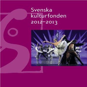 Svenska kulturfonden 2012–2013